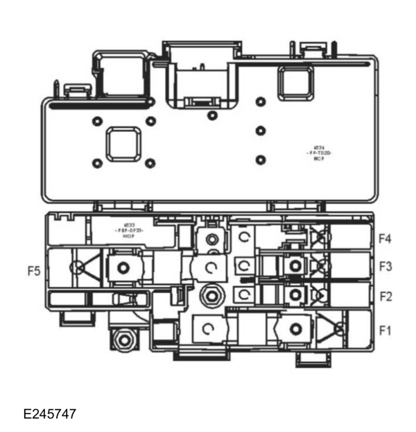 Ford EcoSport (2018-2019) – boîte à fusibles