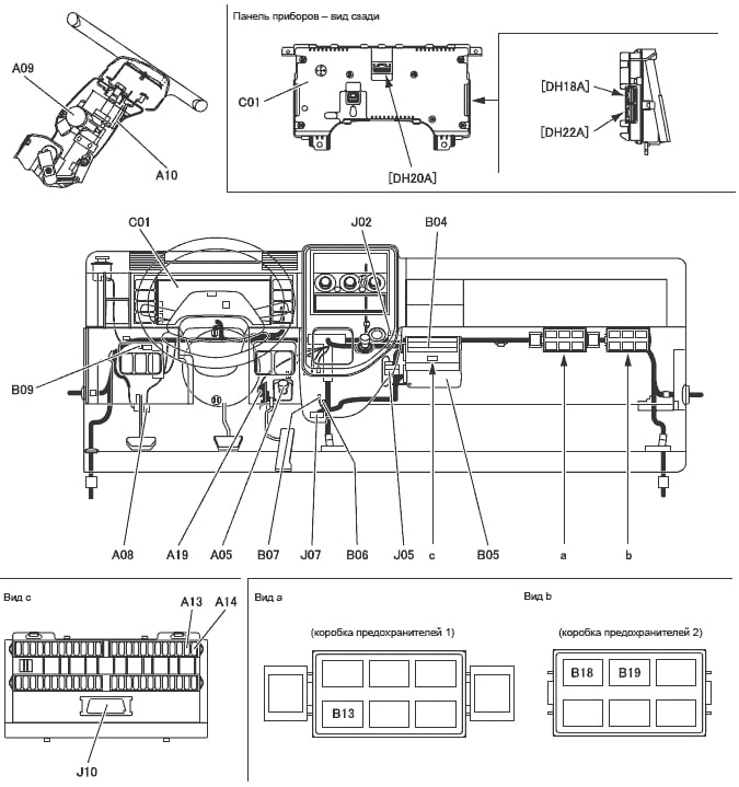 Mitsubishi Fuso Canter 7 (2002-2011) – skrzynka bezpieczników i przekaźników