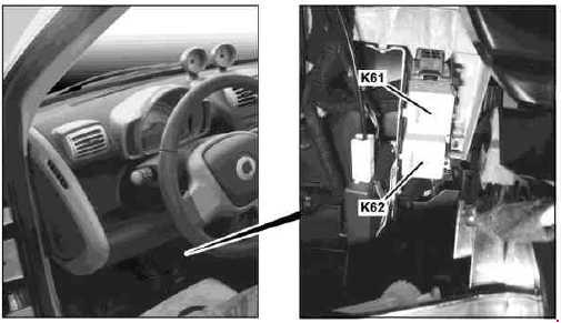 Smart Fortwo W451 (2007-2014) – skrzynka bezpieczników i przekaźników