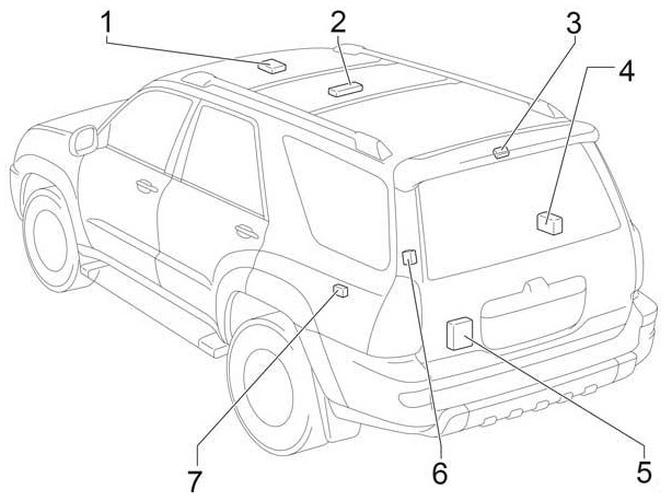 Toyota 4Runner N210 (2003-2009) – skrzynka bezpieczników i przekaźników