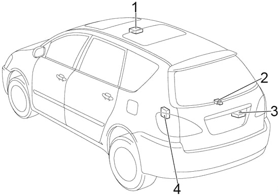 Toyota Avensis Verso (2001-2009) – skrzynka bezpieczników i przekaźników