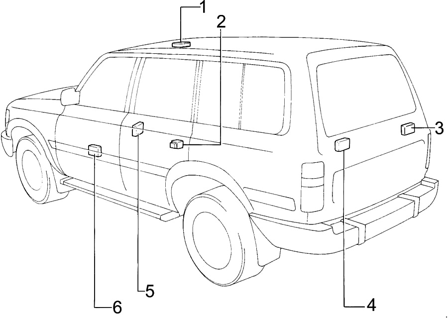 Toyota Land Cruiser 80 / J80 (1990-1997) – skrzynka bezpieczników i przekaźników